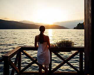 Wellnessbereich vom Romantik SPA Hotel Seefischer im Winter