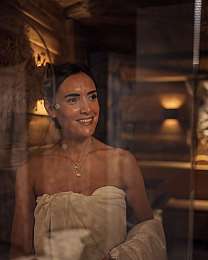 Portrait of a woman in warm light