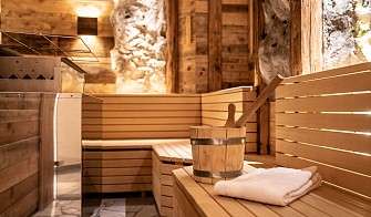 Granatstein-Sauna im Romantik SPA Hotel Seefischer
