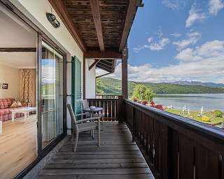 Wohnbereich im Zimmer Hotel Seefischer